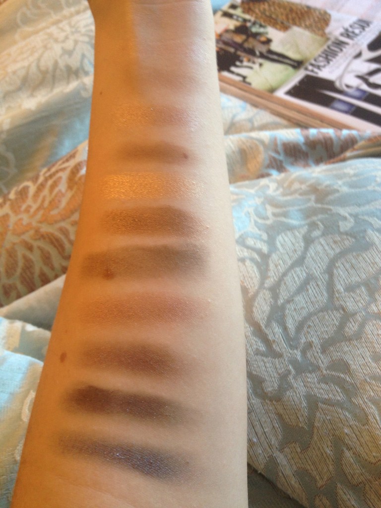 Swatched top to bottom in order listed above 