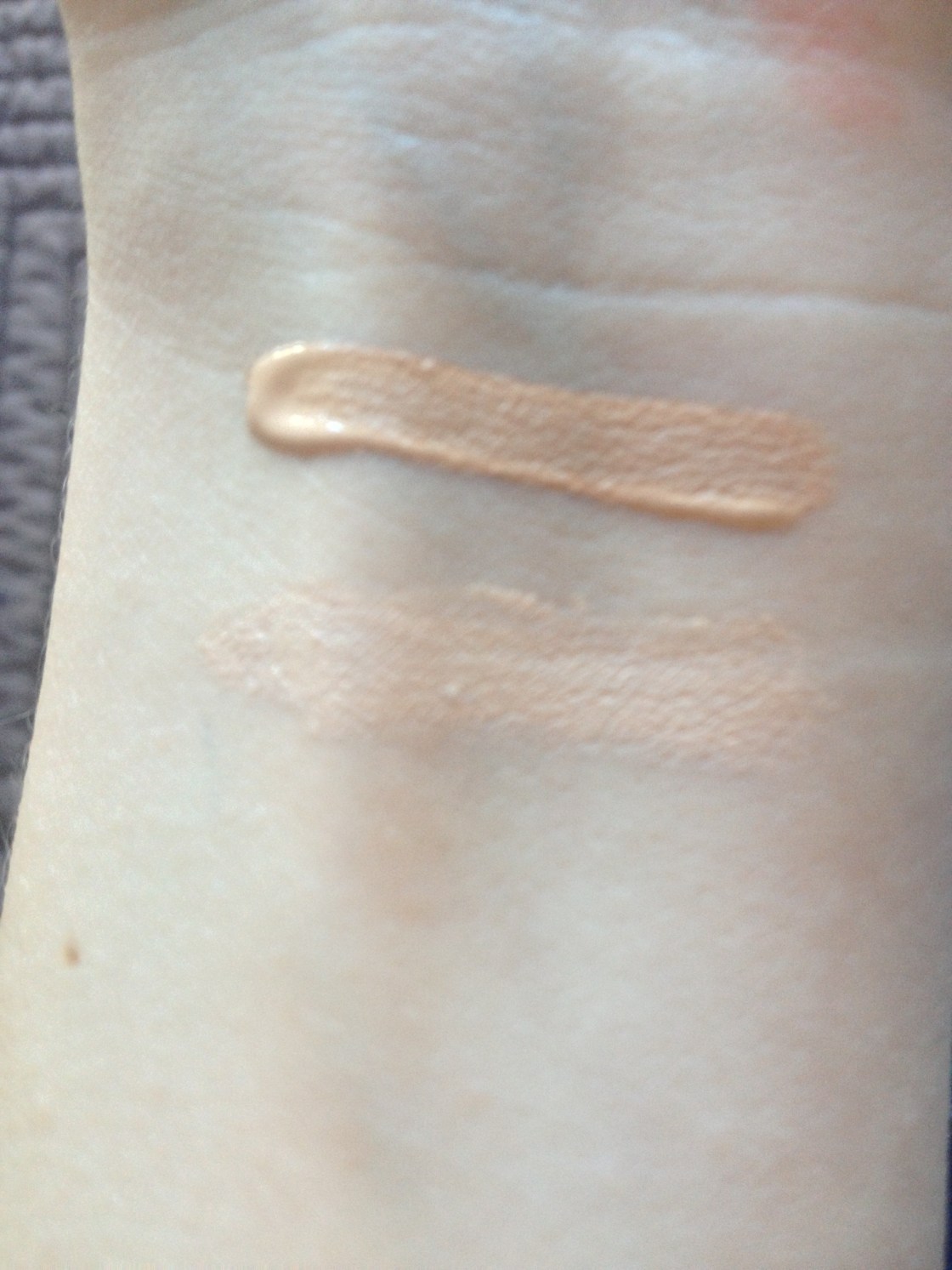 top - Maybelline, bottom - Rimmel